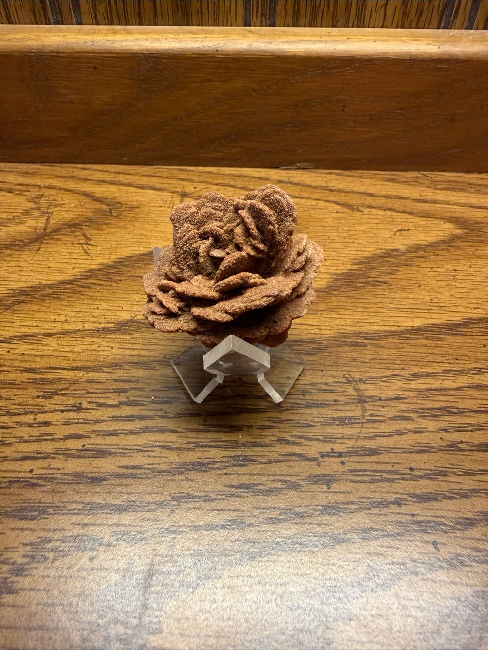 Rust Brown Flower Sculpture Accent - Unbranded Home Art